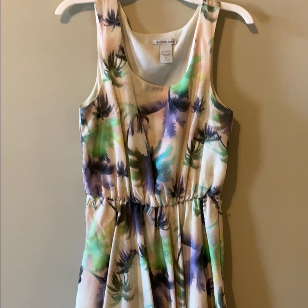 Colorful dress with palm trees